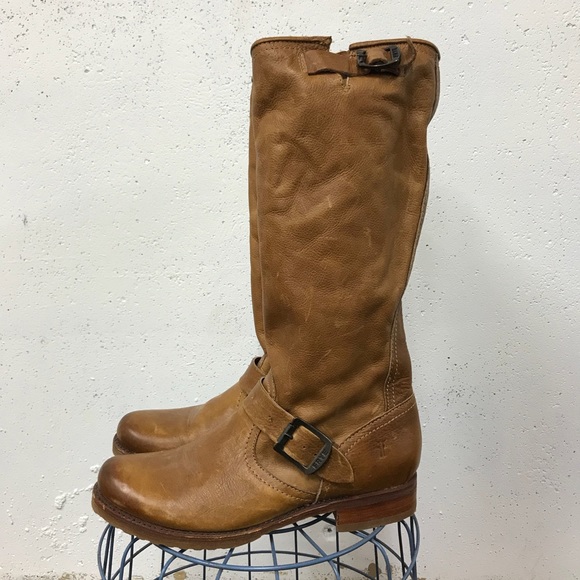 Frye Shoes - Frye Veronica slouch tall camel color